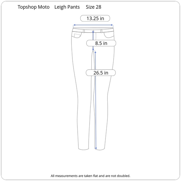 [Topshop] Black/Blue Checkered Leigh Skinny Pants - Picture 8 of 8